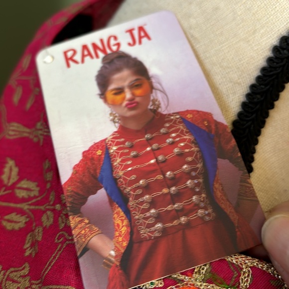 Rang Ja Women’s new size M India embellished peplum long sleeves blouse - Picture 8 of 11